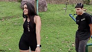 Horny Stepsiblings Have Hardcore Outdoor Sex With Blowjob And Creampie