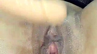 latina milf tries first triple penetration with dildo when horny, clothes ripped in extreme homemade sex