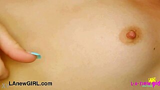 dashing blonde model caresses her body?