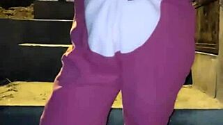 Harassing Mature Venezuelan Woman In Lima Streets Dressed As Stitch's Bride