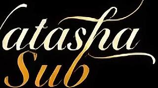 Sadistic milf dominates slave with tickle torture on big tits