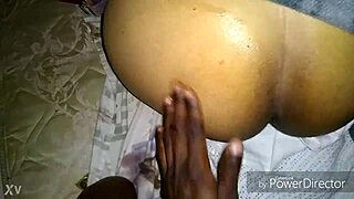 Oiled up huge latina booty teen fucked by interracial cock