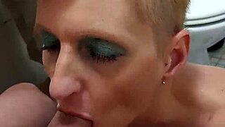 German Prostitute Milf Sandra Performs Rimming Blowjob