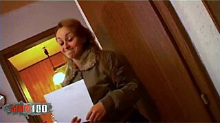 Krystal Wallas, the cute French beurette, gets rough fucked on the sofa! 😏