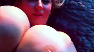 tits that will make any cock throb and balls ache, this milf masturbates solo with big natural boobs.