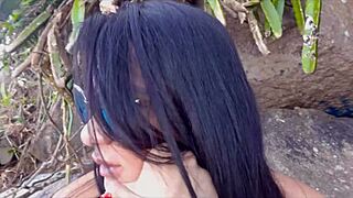 Milf says, 'Relaxing on beach with big cock'