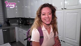 Blonde Babe River Lynn Gets Creampie from Older Stepdad in Taboo Roleplay