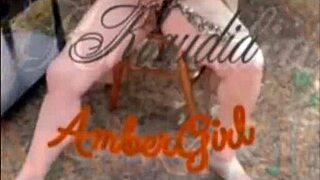 Klaudia Amber Girl Masturbates Outdoors In Lingerie