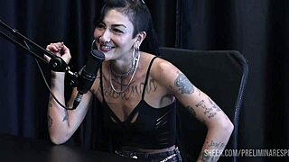 Best Moments Of Caroleta Roots And Bia Hot In Sheer Red Lingerie On Podcast