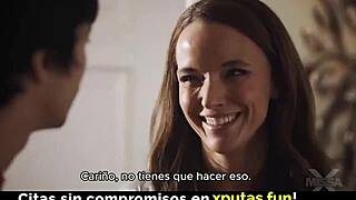 my stepmom looks hot and tempting in spanish sub