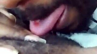 Feeling the close up pussy licking intensely