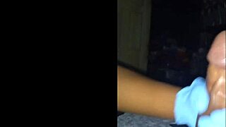 Pretty Girl Gives Intense Handjob With Spit And Cum