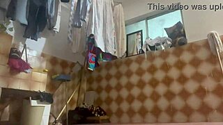 i clean the house in lingerie on the balcony
