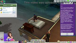 my simplified mom and her bbc boyfriend having anal sex as they do in real life