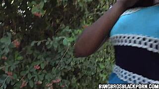 Super hot black milf sucks latino cock.