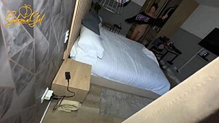 Spying on stepmom milf sucking stepsons monster dick while husband away - salome gil