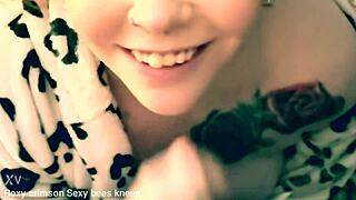 Why all smiles while taking cum in mouth and on nipples?