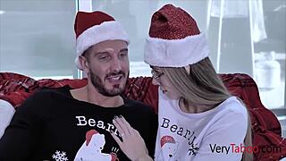 stepdad dresses as santa nick and fucks ariana marie in christmas roleplay