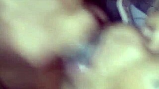 Granny sucks husband's big black cock