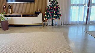 I took a direct creampie in my vagina as the Argentinian stepmom