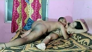 Mature Indian milf has hardcore sex with sloppy blowjob