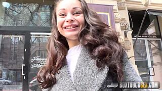 i give aurelly rebel a sensual massage on her bubble butt at the office