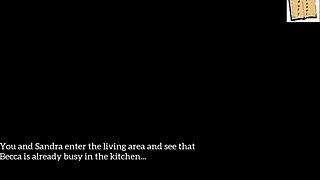 In my new family, MILF plays games with big tits