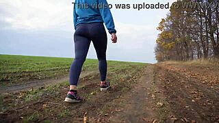 Milf Nice Ass Walks In Tight Pants From Behind!