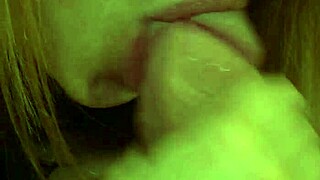 My girlfriend sucks my cock and I cum in her mouth