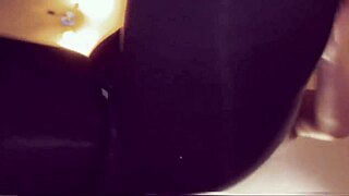 my passionate sex tape with housewife sucking cock and jerking off, her natural tits bouncing with emotion.