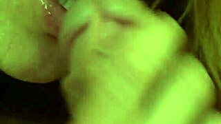 My girlfriend sucks my cock and I cum in her mouth