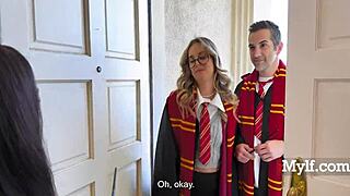 horny milf in potter cosplay with millie morgan