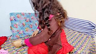 a muslim prostitute cheats on her desi husband and talks dirty to her lover on video chat anal dildo