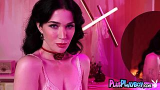 Sweet evelyn claire poses naked, exposing small tits and pussy in sexy session