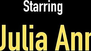 Nasty Julia Ann Deepthroats Dildo After Face Fucking Herself!