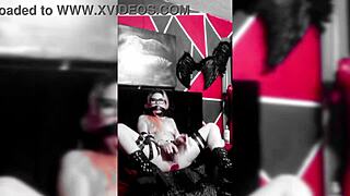 Bondage And Plug Anal Masturbation With Handcuffs And Fingering!