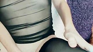 Beautiful skinny milf wife rides husband's friend passionately