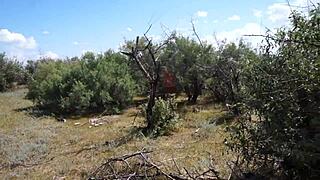 Savannah Vixen explores outdoor adventures with mature amateurs