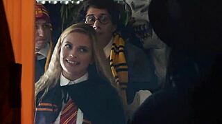 Halloween trick or treat turns into a magical lesbian encounter between milf and teen 18+