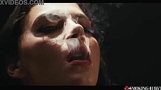 Valentina Nappi Smoking Cigarette Prepares For Bareback Blowjob