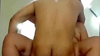 Discover how this muscular brunette polishes the rifle with her big tits