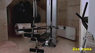 Big Tits Milf Brunette Banged Hard at Gym - Who Gets the Facial?