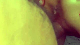 Milf couple engages in intense anal sex in the bathroom from POV