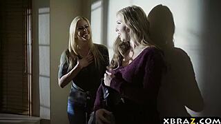 hot stepmom squirts all over stepson's cock during wild christmas sex