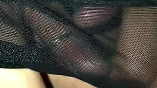 skinny milf hot wife spreads her pussy so i can cover it in cum before cleaning up.