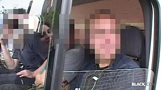 Mazel gets double penetration with toy and bbc in privateblack