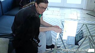 Brunette violet myers fucks repairman conor coxxx