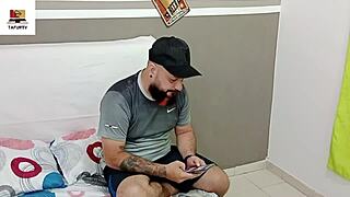 My stepdaughter tries sauces on my dick then I fuck her pussy