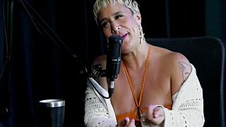 Just Joana Exhibitionism Lacks Foreplay in Sheer Red