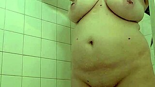 Naked Mommy Bathes